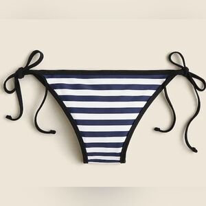 J. Crew String hipster bikini bottom in contrast stripe Size XXL